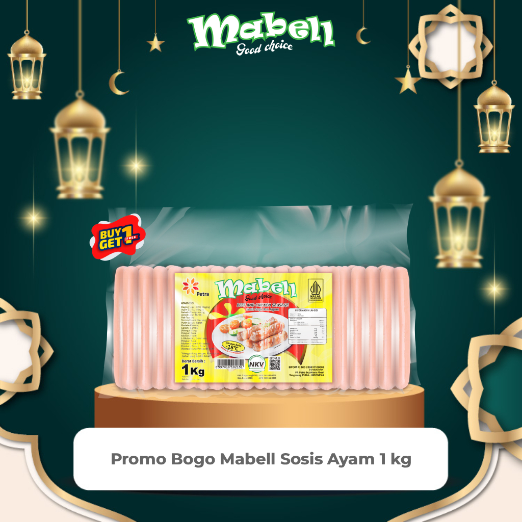 Mabell Sosis Sapi 1000 Gram Promo Beli 1 Gratis 1