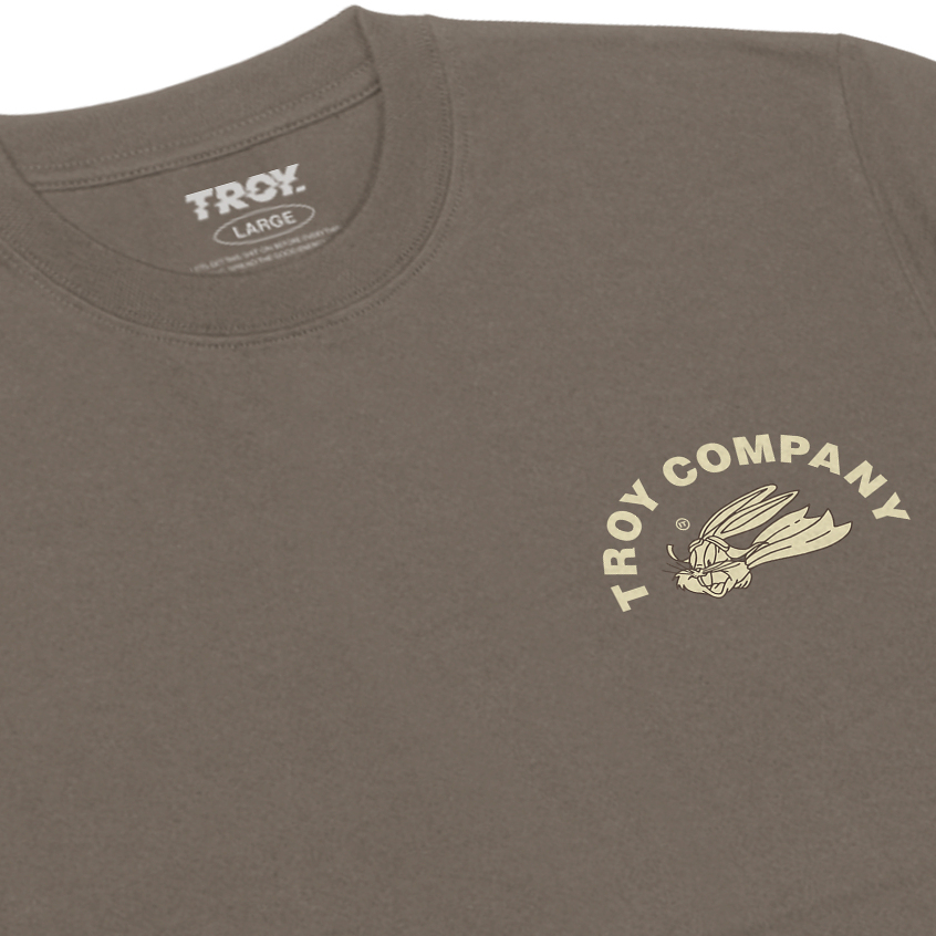Troy Company Tshirt Maple Brown Bugs Bunny - Kaos Lengan Pendek Kaos Coklat Maple MTD 2721