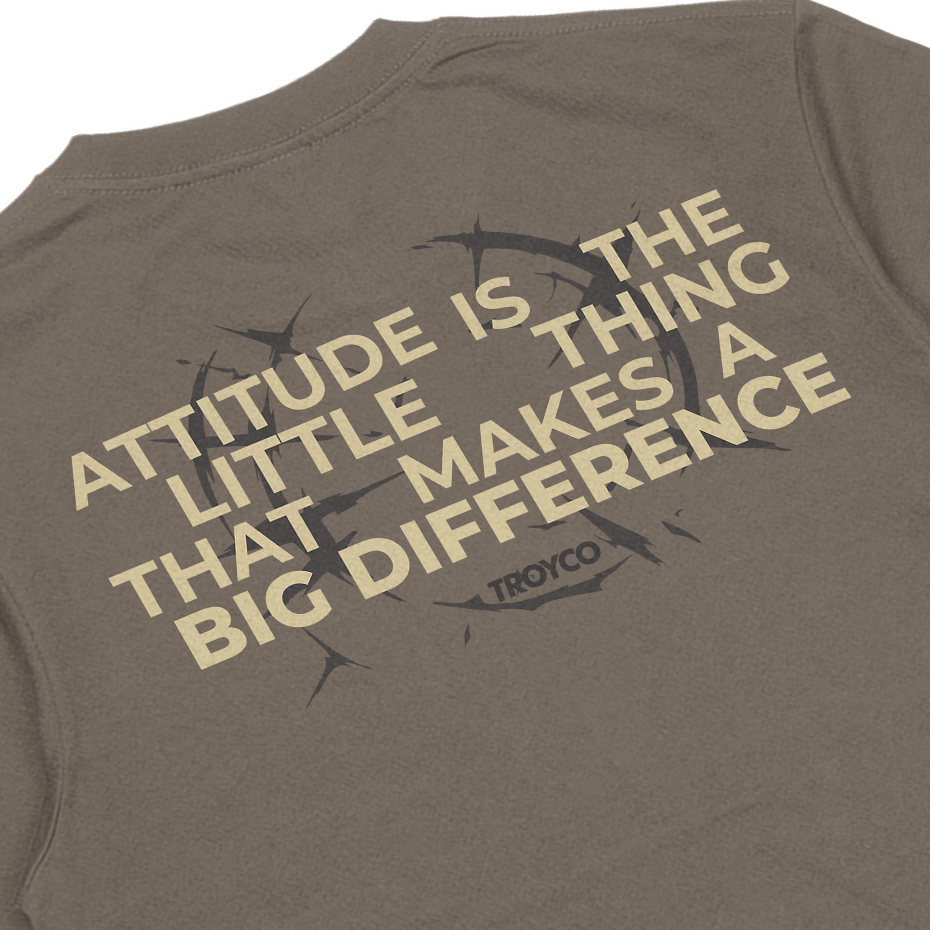 Troy Company Tshirt Maple Brown Attitude - Kaos Lengan Pendek Kaos Coklat MTD 2850