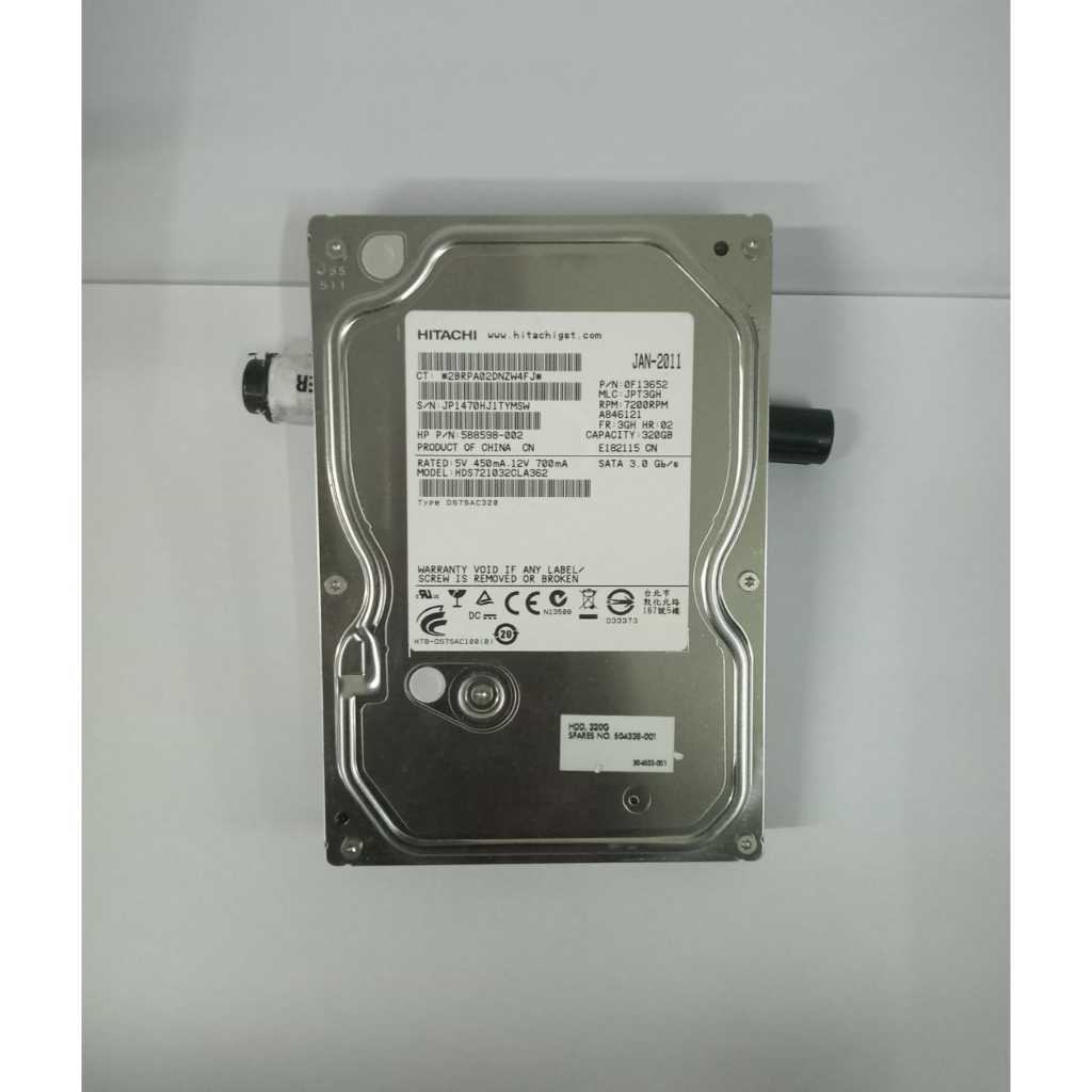 Hardisk Hdd PC Hitachi 320GB 3,5" Sata Ori Copotan PC Branded Mulus