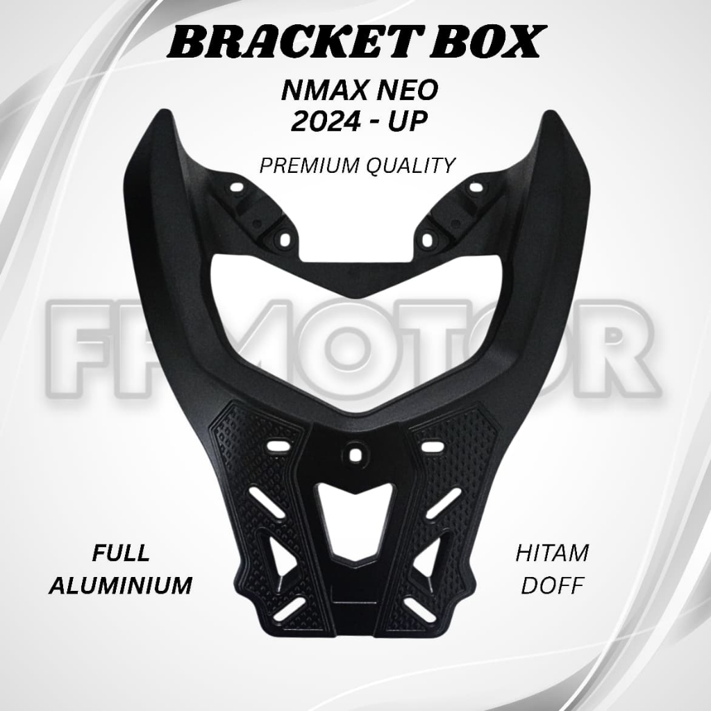 Breket Box Nmax Neo 2024 - UP Full Aluminium Bracket Top Box Nmax New Hitam Doff