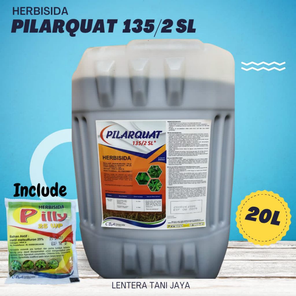 Herbisida Pilarquat 135/2 sl (20 Liter) herbisida kontak dan sistemik