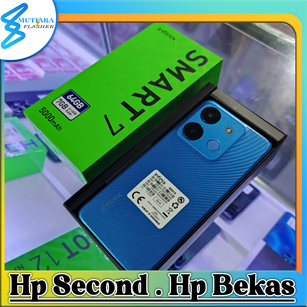 Infinix Smart 7 Ram 3/64GB | Ram 4 /64GB Bekas Original Flasher Store