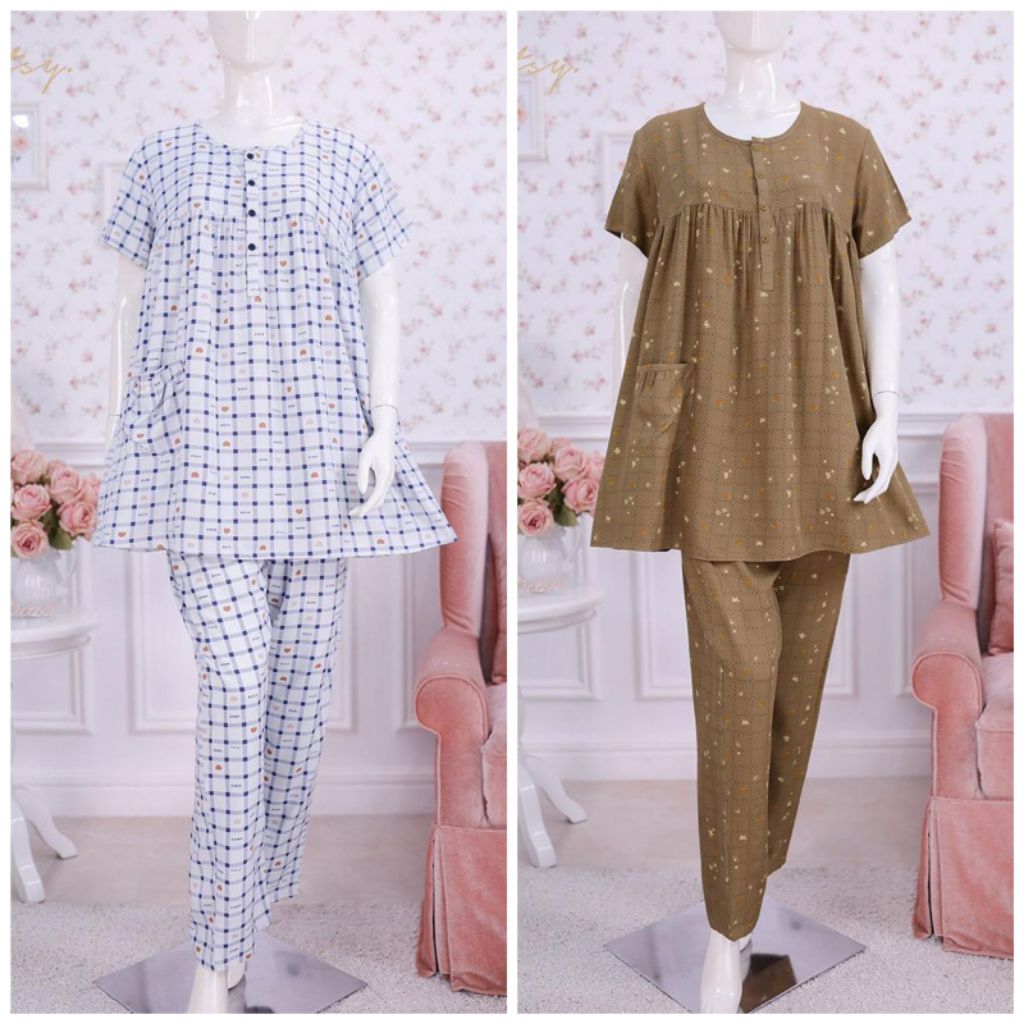 SOHFI CLOUD WHITE PAJAMAS CHELIE PAJAMAS SIZE S M L XL XXL BY DITSY EDISI FEBRUARI 2026 - PAJAMAS DI