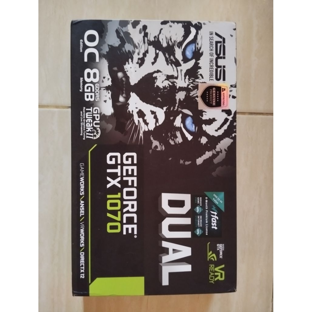 GTX 1070 8gb Asus Dual