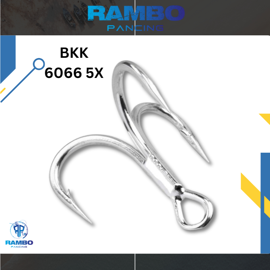 BKK Treble hook 6066 -5X | kwalitas premium | kuat |