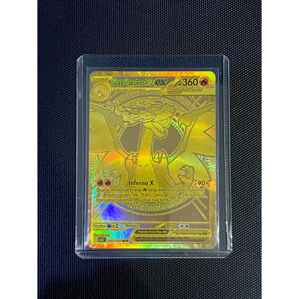 Mega Charizard X EX MUR 143/103 - MA2 - Kobaran Biru
