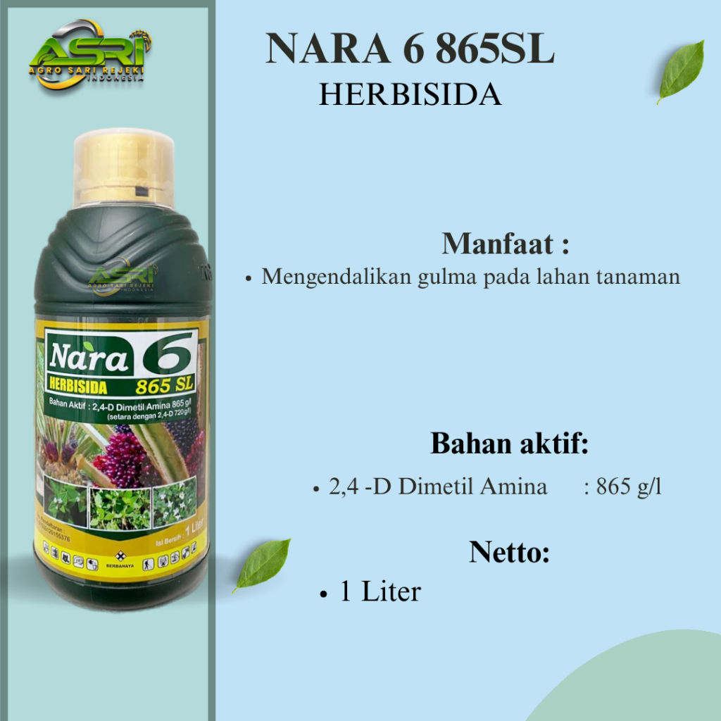NARA 6 865SL 1LITER HERBISIDA