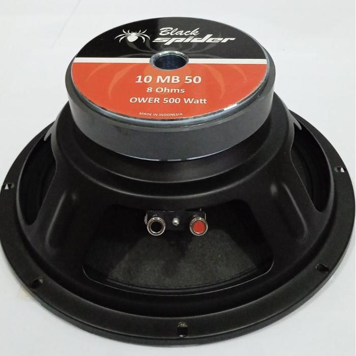 Speaker Full Range 10" 10 inch Black Spider 10 MB 50 Mid Bass Outdoor