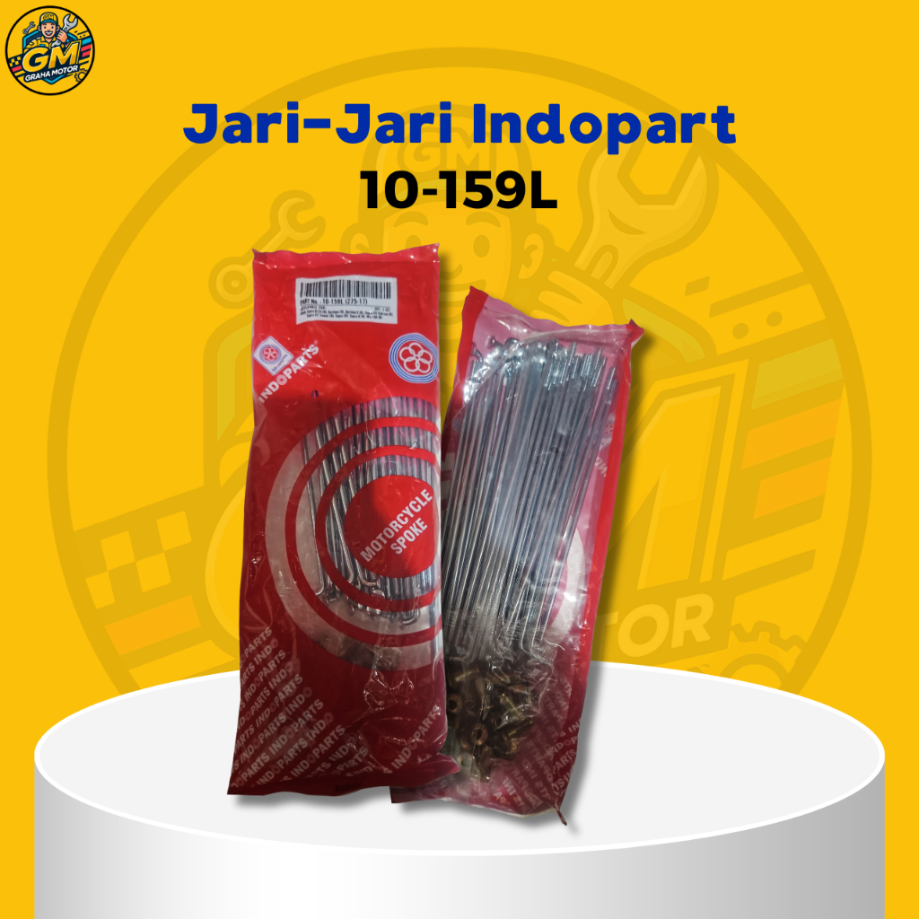Jari Jari Ruji Motor Indopart 10-159L Belakang Ring 17 (275-17) - Supra X Grand Revo Karisma Supra 1
