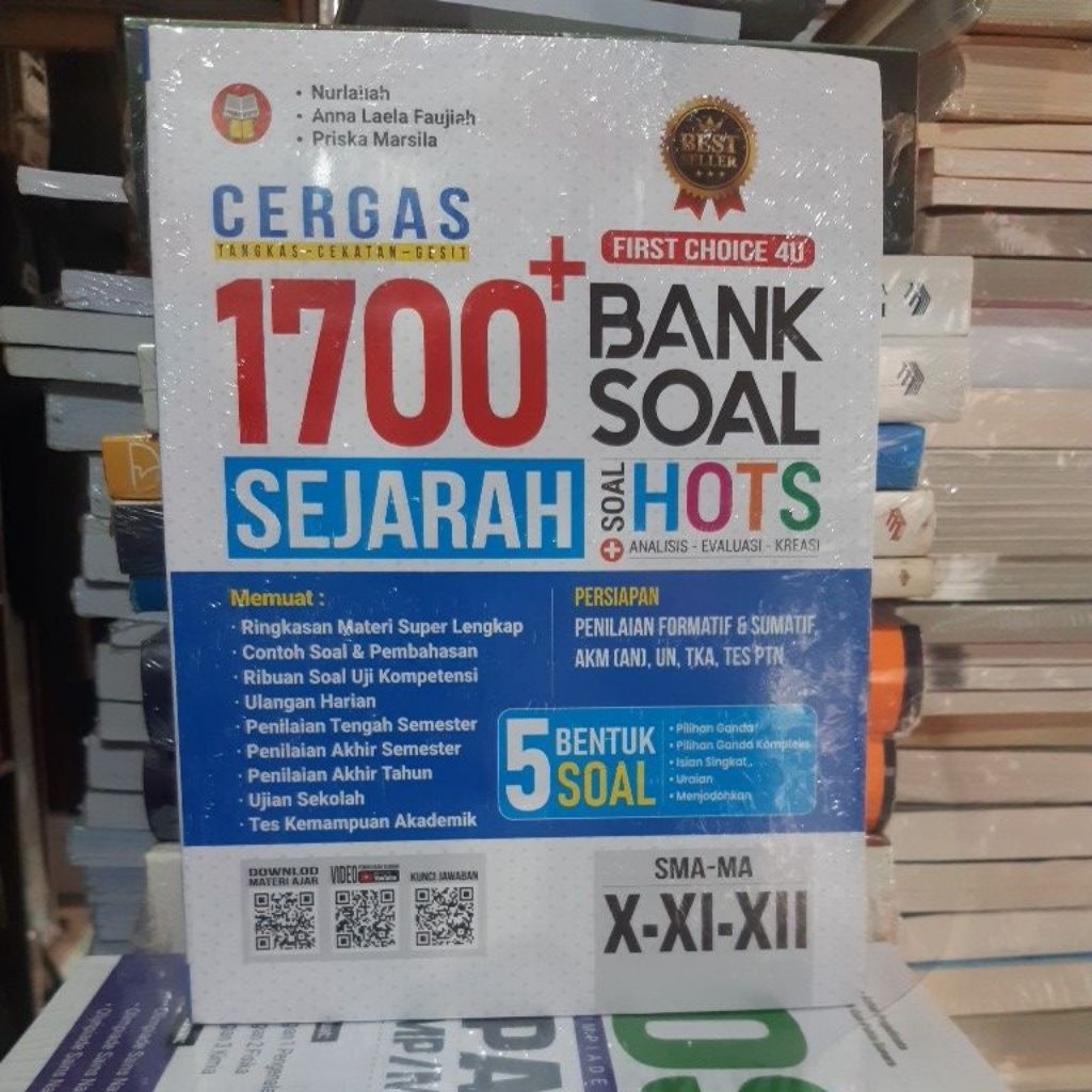 Buku CERGAS 1700 Bank Soal Sejarah  SMA  - MA