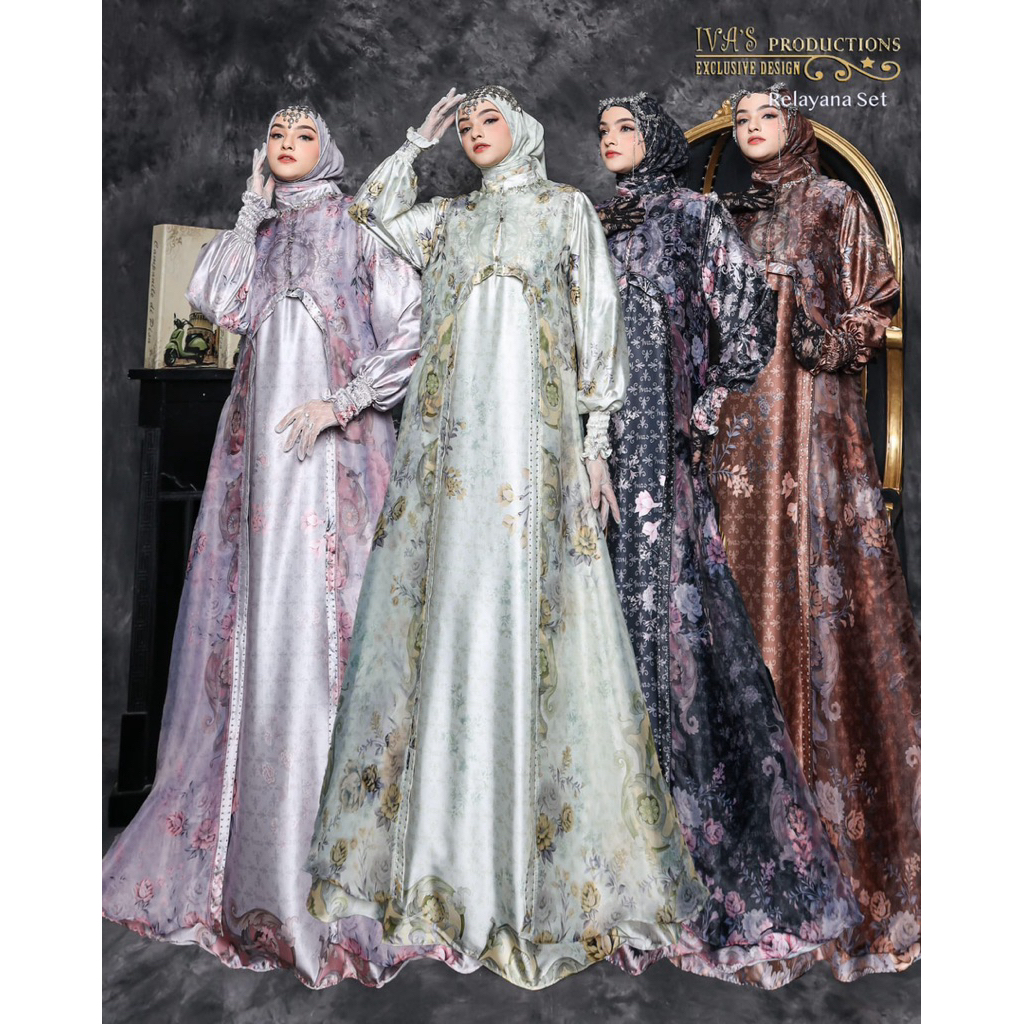 Gamis Cantik RELAYANA Set by IVAS PRODUCTION