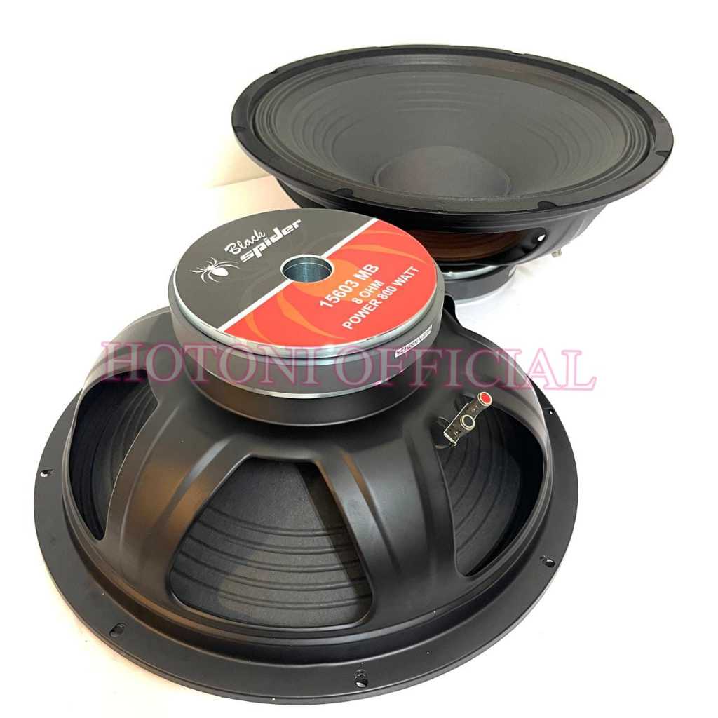 Speaker Komponen Black Spider BS 15603 MB 15inch Original Woofer Blackspider 15603MB 800watt 8ohm ( 