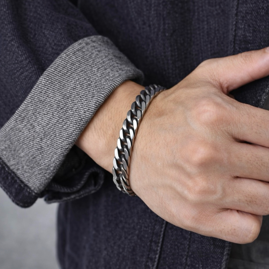 SAINTLAB.ID - Atalanta Bracelet Gelang Baja Titanium Pria Anti Karat Premium