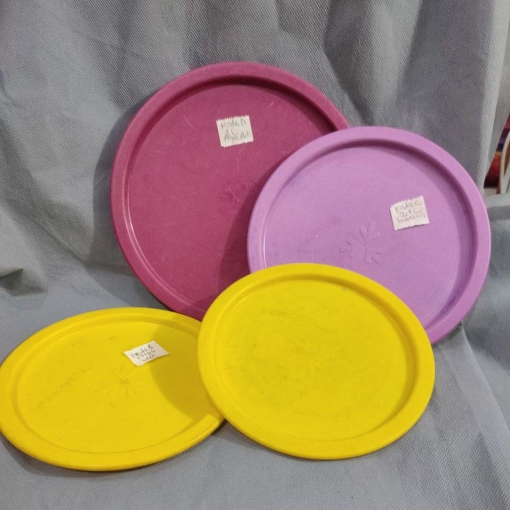 Pertutupan Tutup spare part seal katup Tupperware second BYO CWL blossom freezer botol preloved seke