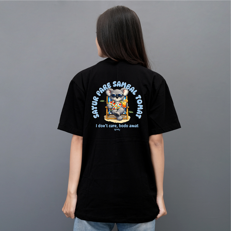 Kepswell - Kaos Sayur Pare Sambal Tomat - Kaos Kata Kata - T-Shirt Combed 24s Pria Unisex