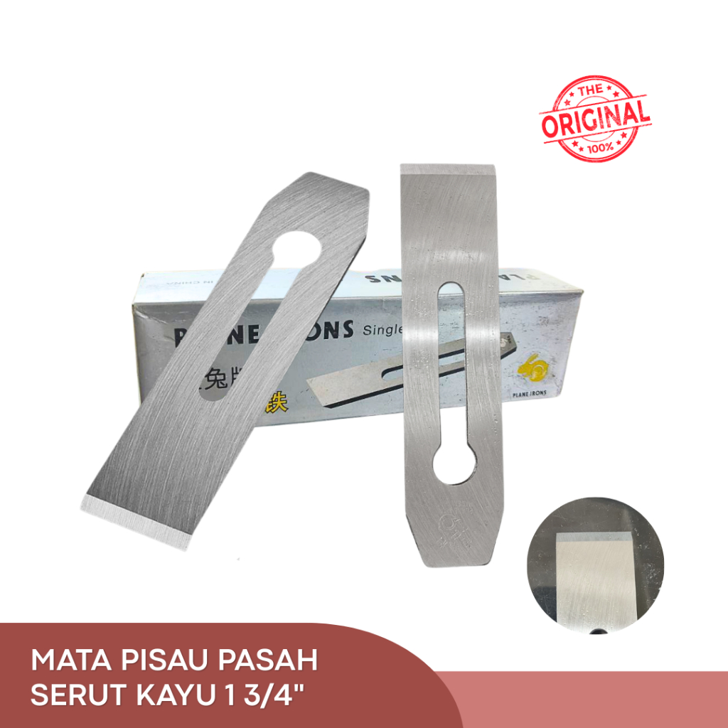 Mata Pisau Serut Kayu | Pasrah Kayu Manual Sugu Pasah Cap Kelinci 1 3/4"