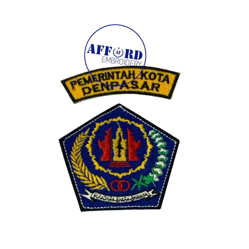 LOGO KOTA DENPASAR // Logo bordir Denpasar // Pemerintah Kota Denpasar
