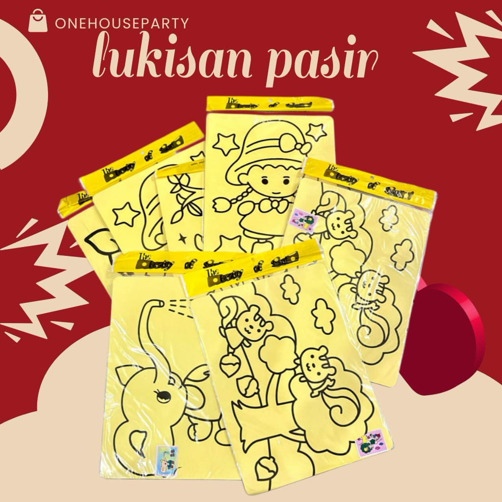 Kertas mewarnai per pcs melukis pasir ukuran besar mainan mewarnai pasir pasiran edukasi anak kertas