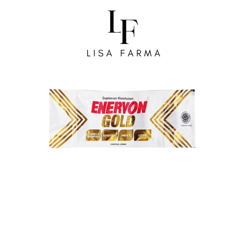 Enervon Gold Strip 5 Kapsul Suplemen Kesehatan Lansia / Enervon Gold