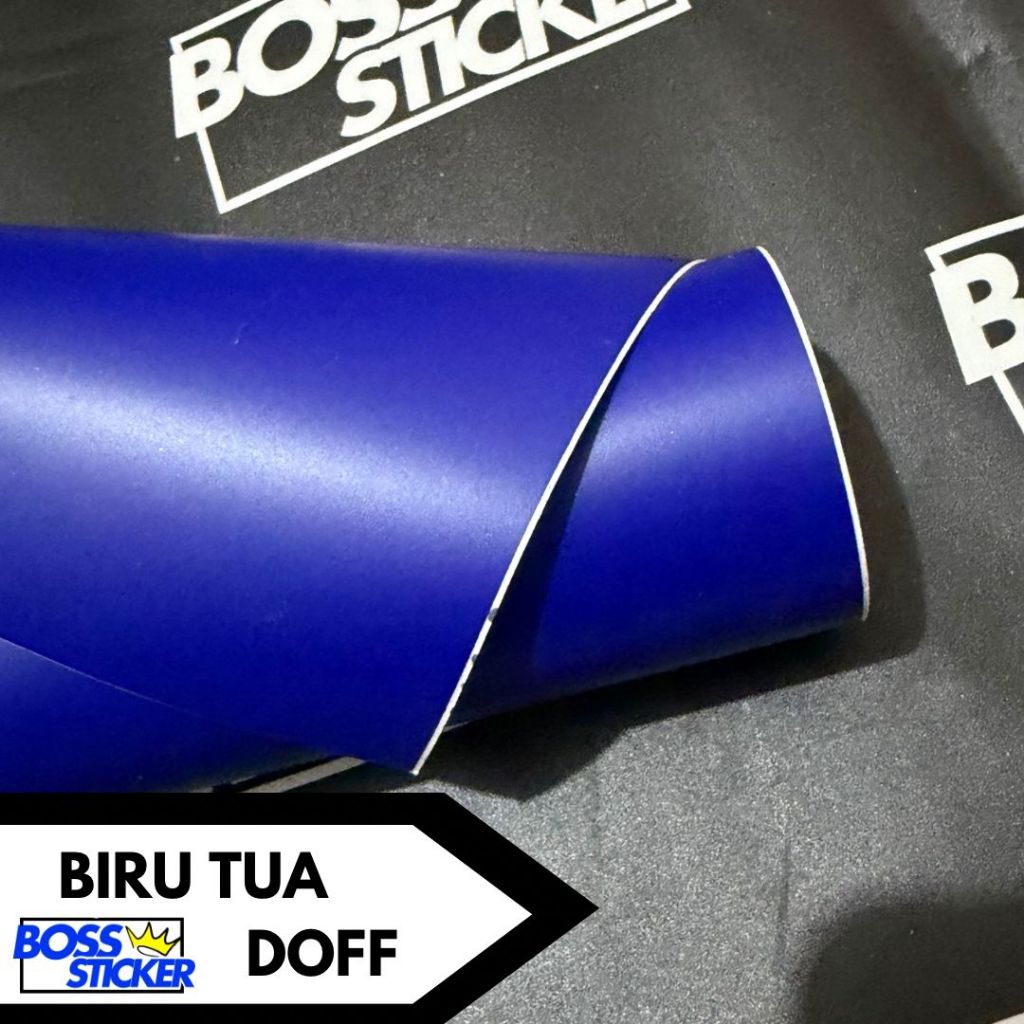 Sticker Dark Blue Doff  / Stiker Biru Tua Doff / Skotlet Biru Tua Dopp
