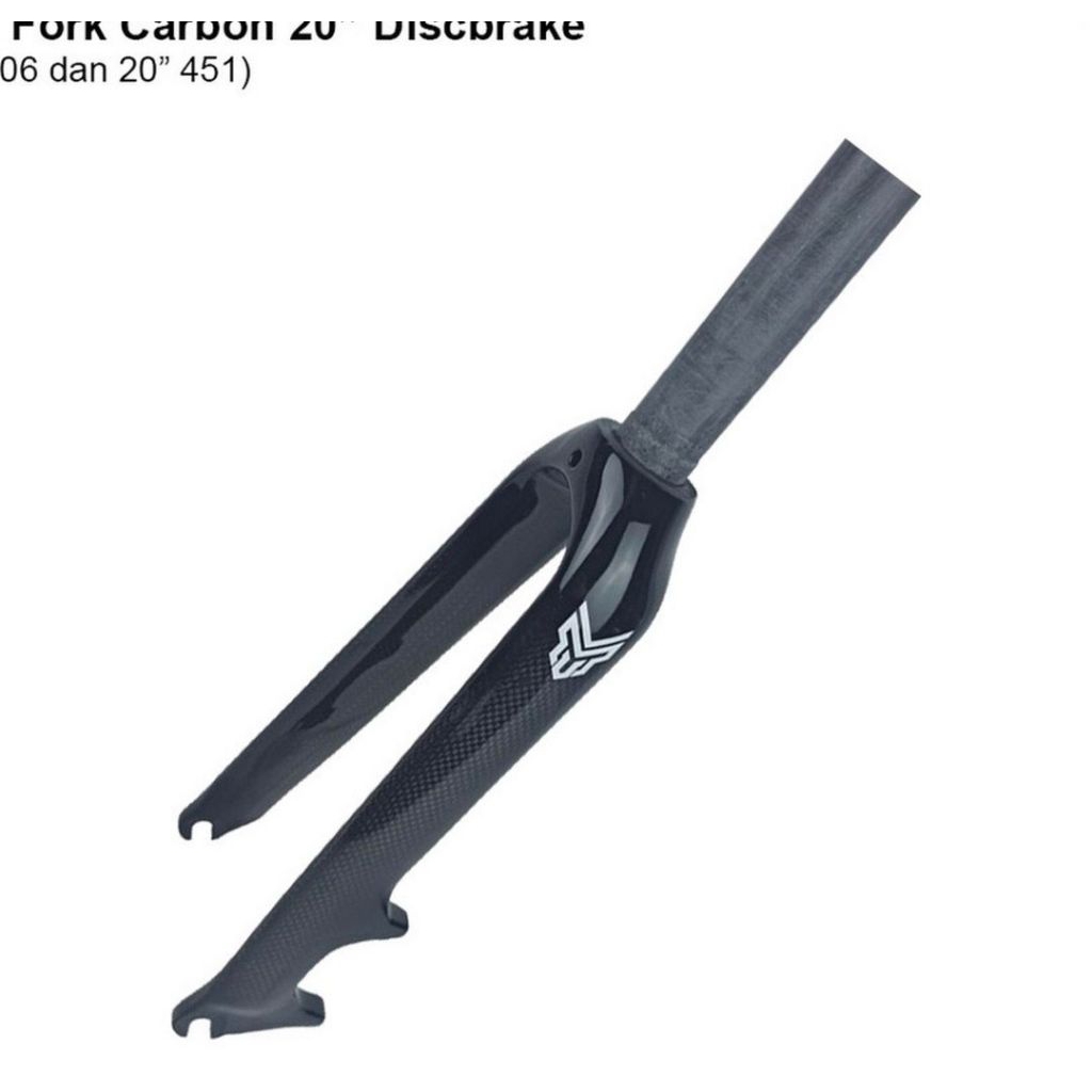 Fork Carbon 20/20+ MXL sepeda lipat discbrake new