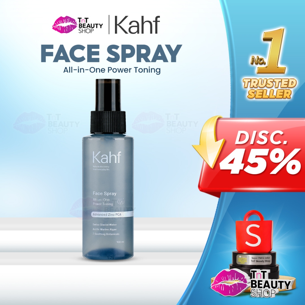 Kahf All In One Power Toning Face Spray 100ml - Toner Wajah Pria | TnT Beauty Shop