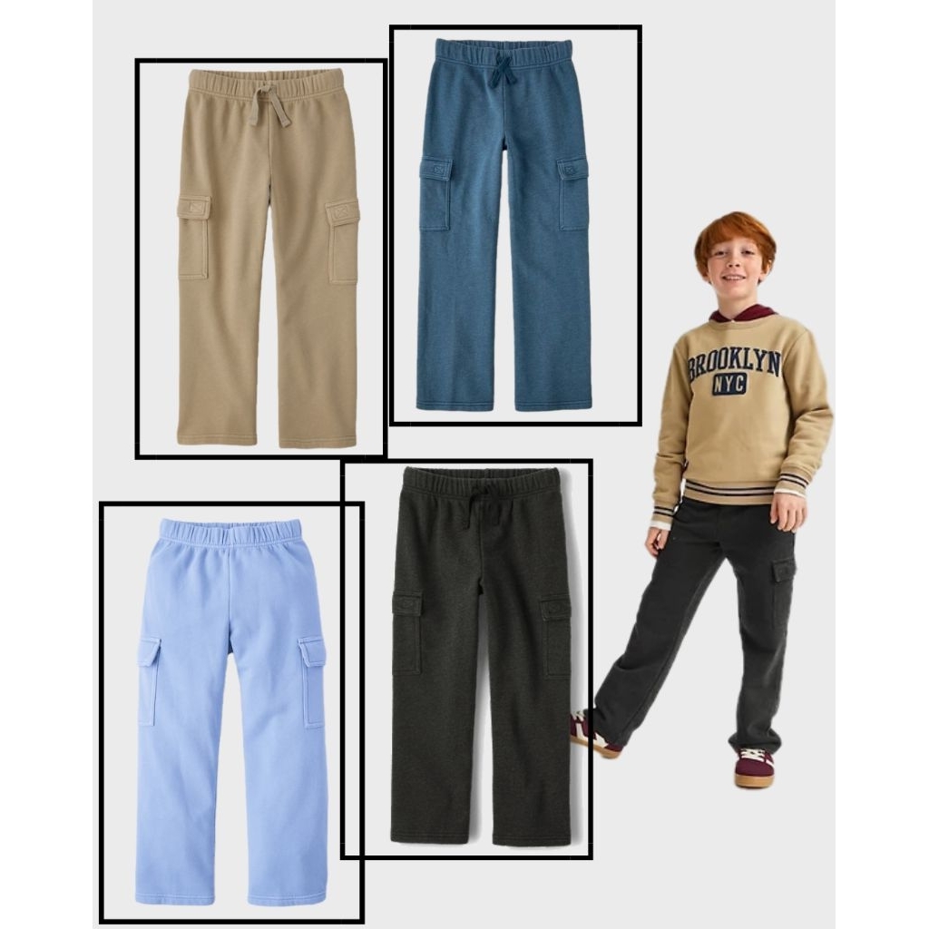 Celana cargo anak laki-laki The childrens plac*/Celana panjang cargo anak laki-laki usia 5-14 tahun