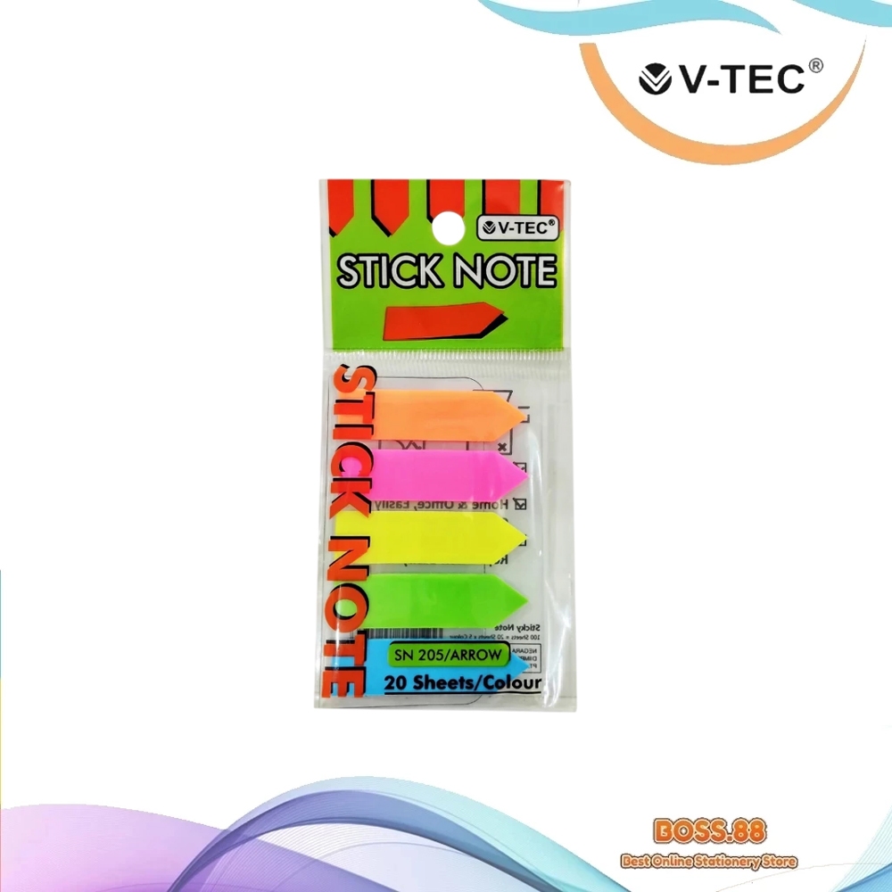 STICK NOTE V-TEC SN-205 ARROW (1 PCS)