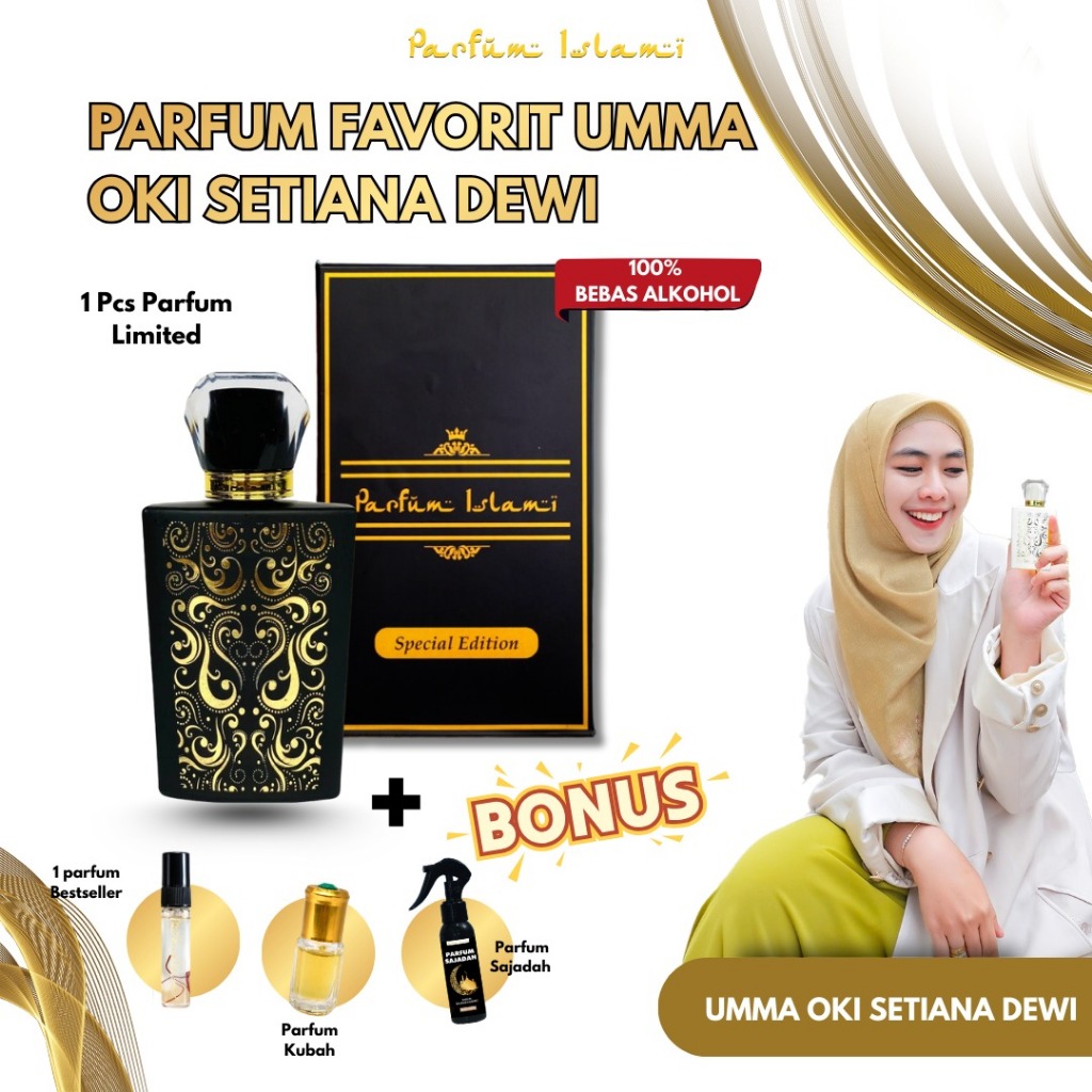 PARFUM ISLAMI LUXURY X USTADZAH OKI SETIANA DEWI - Parfum Premium Favoritnya Para Artis Ustadz dan U