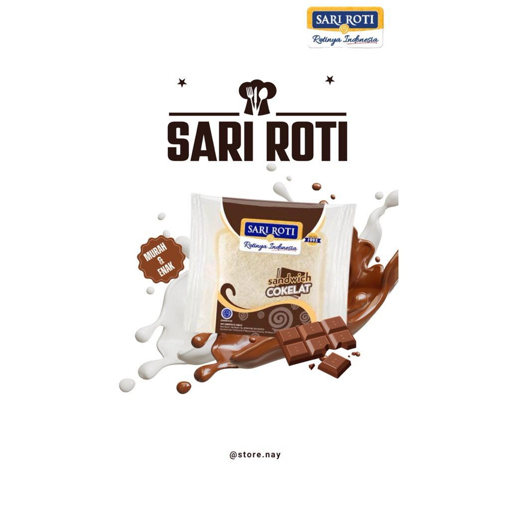 ROTI SARI ROTI SANDWICH VARIAN COKLAT - SARI ROTI