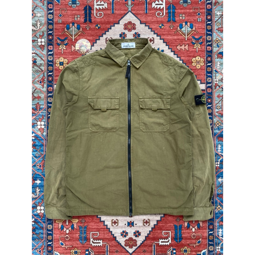 Overshirt Stone Island Junior Olive