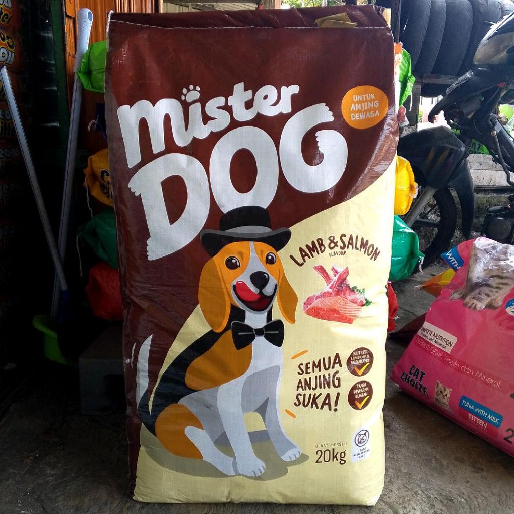 Mister Dog Makanan Anjing Dewasa Lamb & Salmon 20kg - Semua Anjing Suka - Dog Food