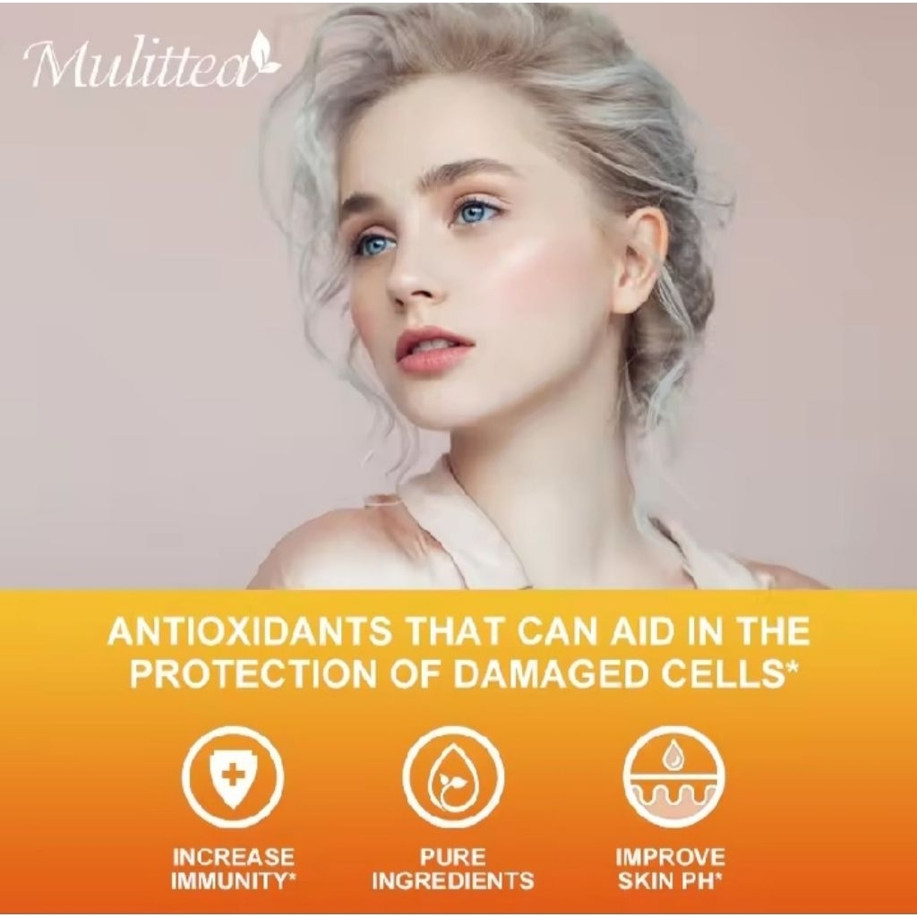 Mulittea Suplemen Antioksidan Vitamin E 1000 IU Untuk Kulit Wajah
