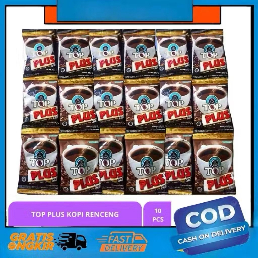 Kopi Top Plus Renteng 10 Sachet - Kenikmatan Kopi Arabica & Robusta