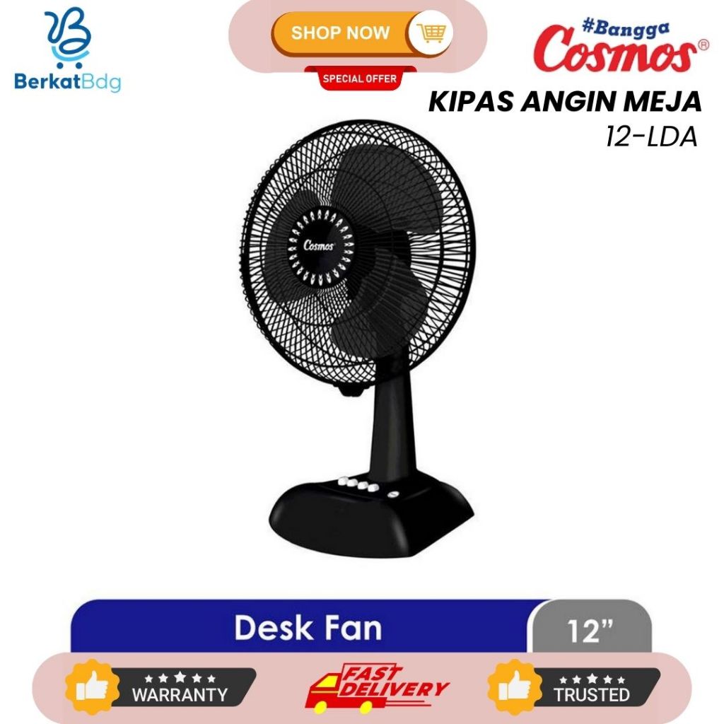 Kipas Angin Meja & Dinding Cosmos 12 LDA / 9 LDA Desk & Wall Fan Cosmos 12 LDA / 9 LDA - 2in1