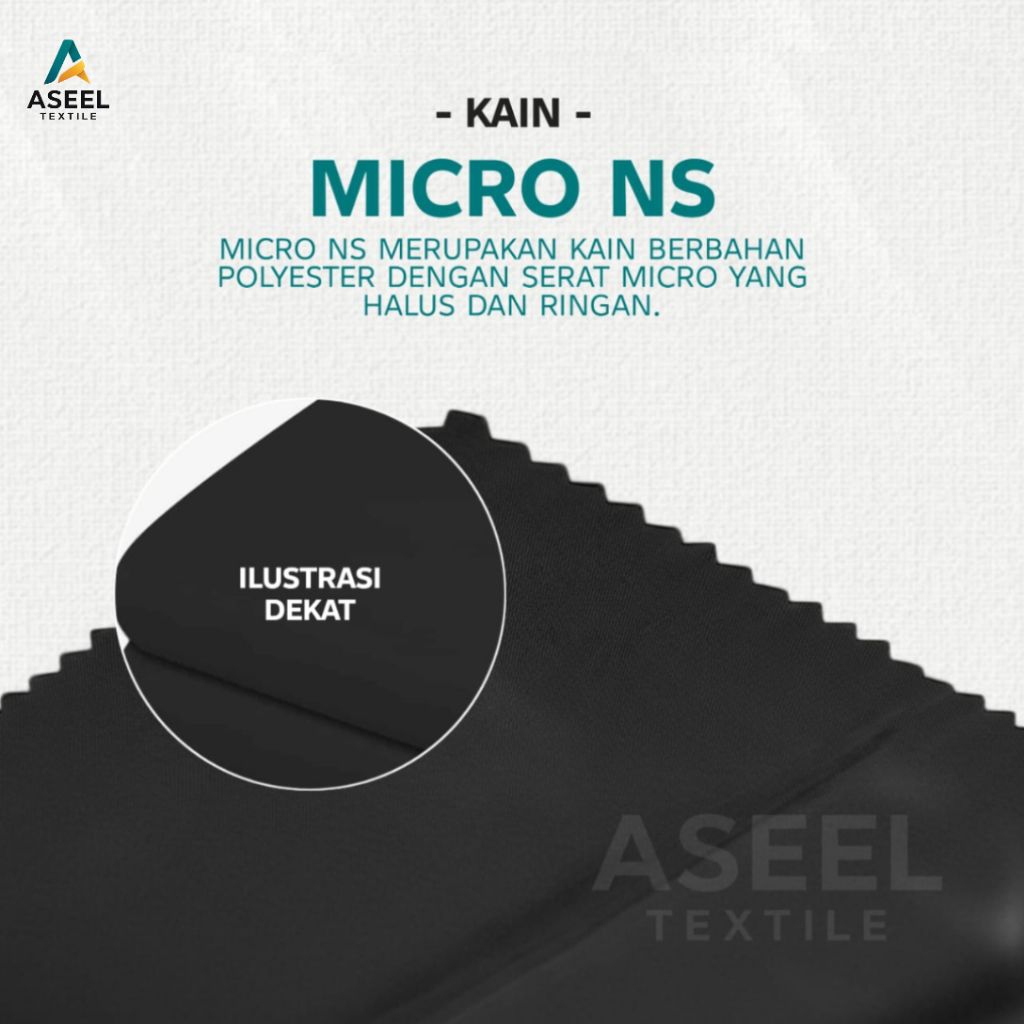 Kain Micro NS - Bahan Jaket Polyester Halus & Ringan Kualitas Terbaik