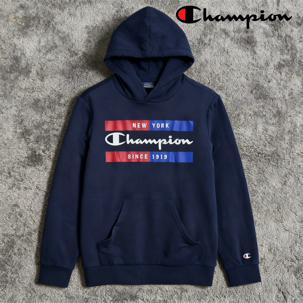 Hoodie Champion Big Logo Sablon