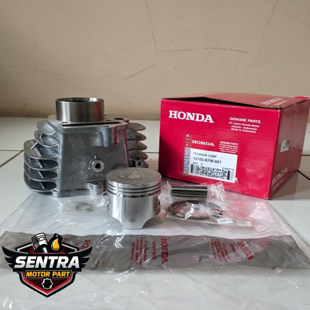 Blok Seher Set Boring Piston Kit Honda Supra Fit New Revo Lama Revo Lancip Legenda KFM Original AHM
