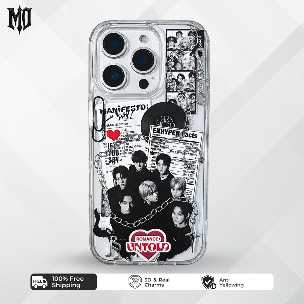 [morveil] Signature - ENHYPEN KPOP CASE HP IPHONE ANDROID casing handphone resin unik aesthetic kere