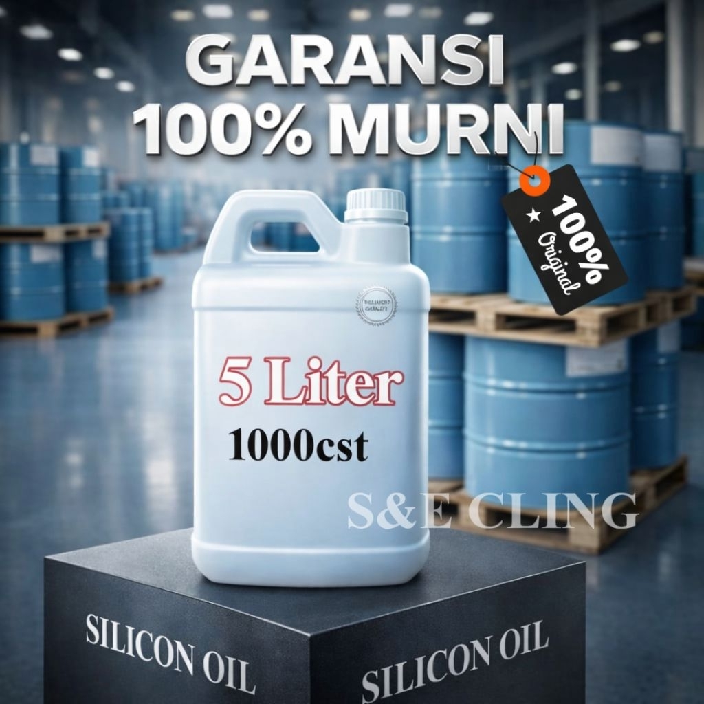 Silikon Oil Murni 1000cps Shinetsu Oryginal Japan 5liter 1 Liter Bahan Baku Semir Ban  Pengkilap Ban