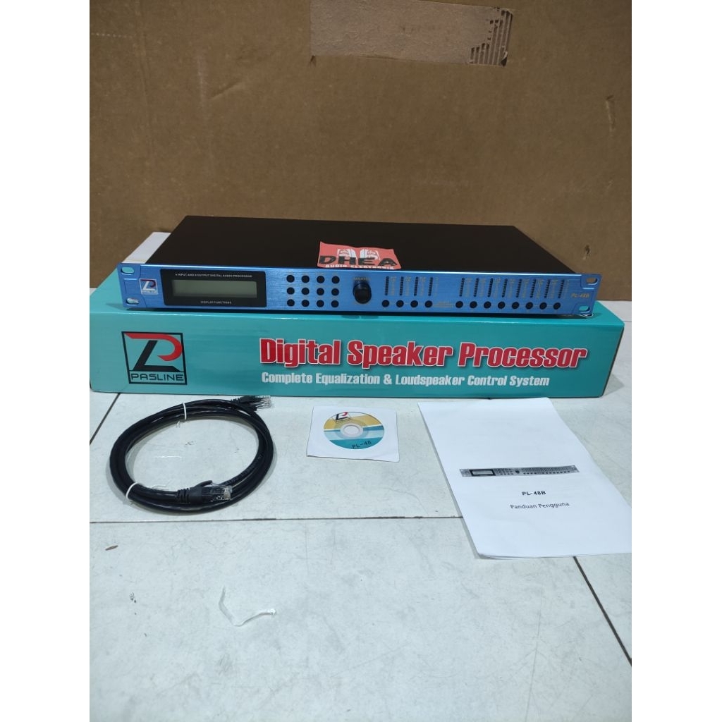 Speaker Management Pasline PL-48B Driverack Pasline PL 48 B Original DLMS Pasline 4in 8out 4 Way gar