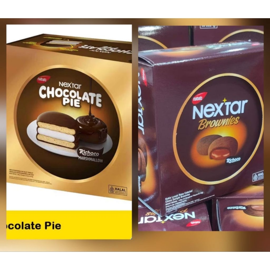 PAKET NEXTAR JAJAN KALENG LEBARAN NEXTAR BROWNIES CHOCO PIE