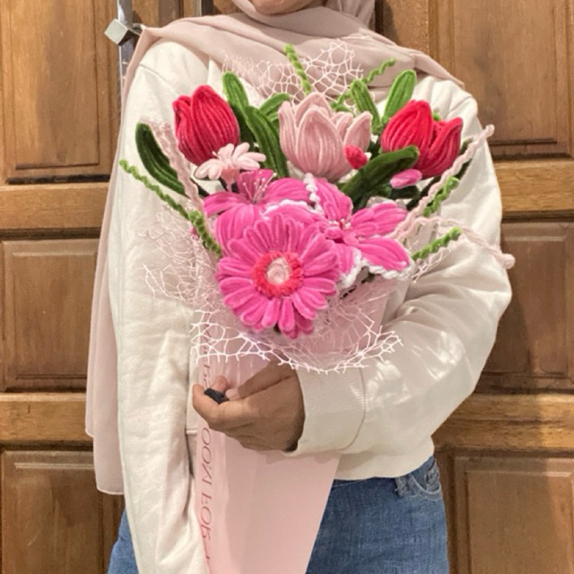 Bucket Bunga Kawat Bulu | Bucket Bunga Premium | Bucket Bunga Murah | Bucket Bunga Termurah | Bucket