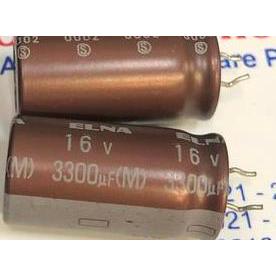 Capacitor elco 3.300uf 16v elna kaki S elco 3300uf 16volt