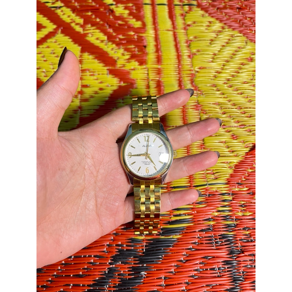 Jam tangan second alba stanles stell