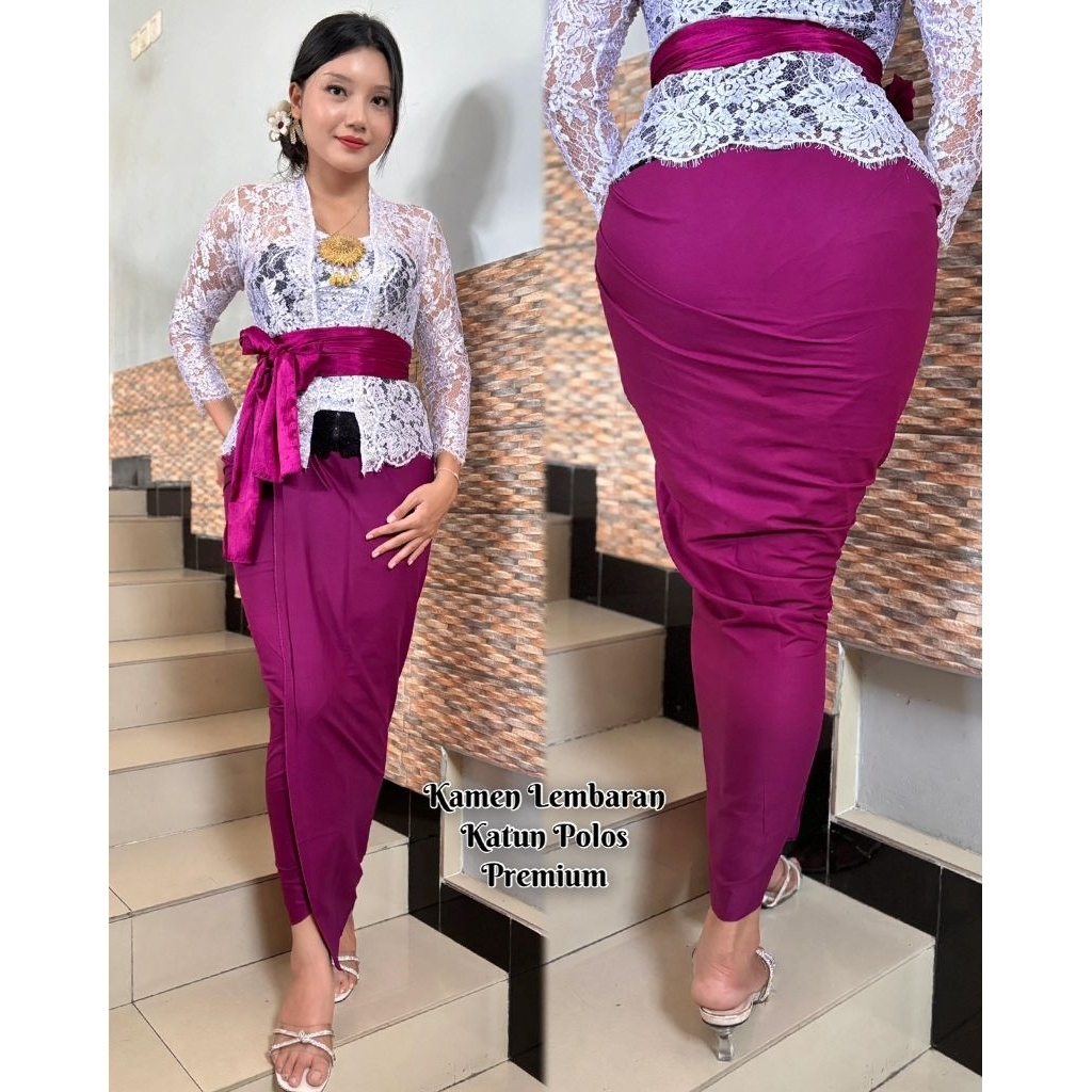 kamen katun polos lembaran // kamen Bali