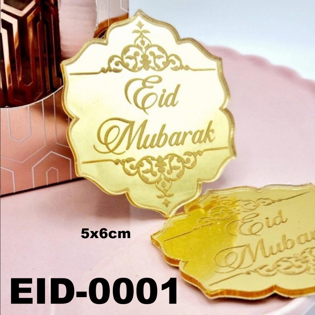 HangTag Mini Idul Fitri Akrilik Hang Tag Gantung Lebaran Akrilik Tag Hiasan Hampers