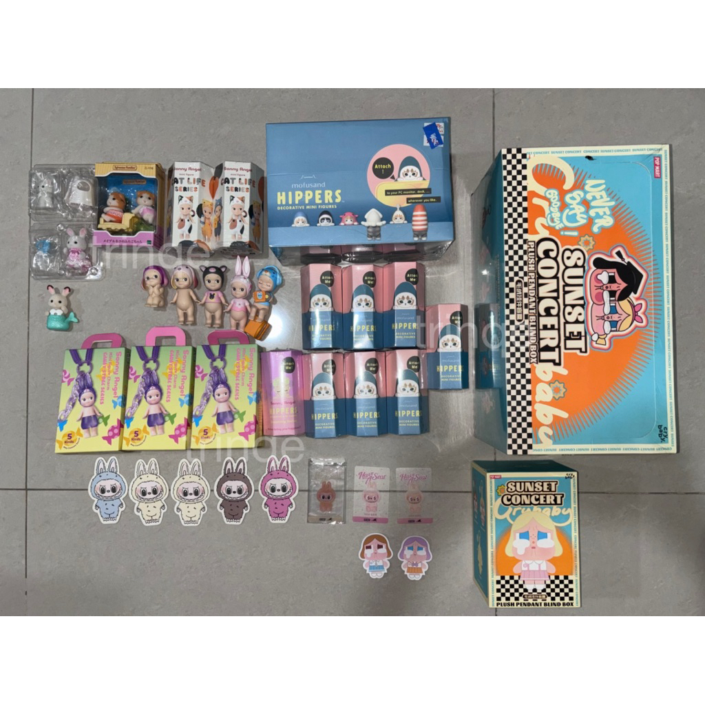 SET TAKE ALL — sonny angel sylvanian families labubu v1 v2 popmart sunset concert dreaming mofusand 
