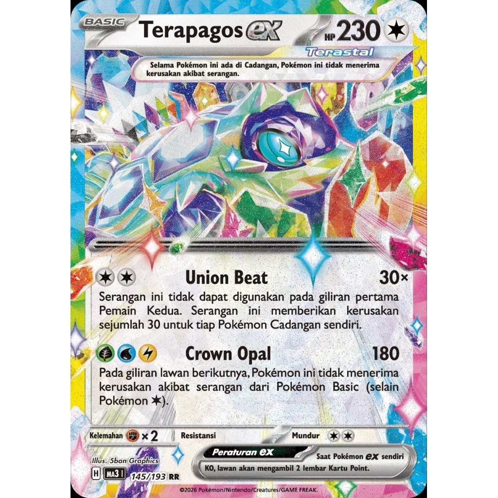 Terapagos EX MA3 145/193 RR ID